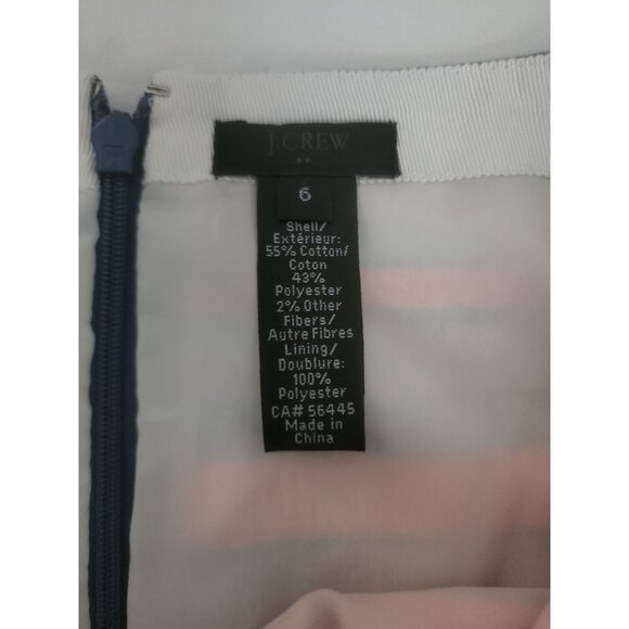 J. Crew Women's Gold/Purple/Blue Stripe Mini Skirt Size 6 - Picture 4 of 8